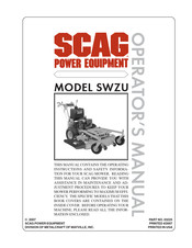 Scag Power Equipment 03225 Manual Del Operador