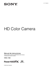 Sony HXC-100 Manual De Instrucciones