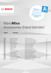 Bosch MaxoMixx MSM8 Instrucciones De Uso