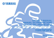 Yamaha RHINO YXR70FSPX Manual Del Propietário