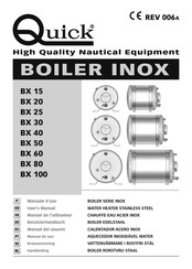 Quick BOILER INOX BX 15 Manual Del Usuario