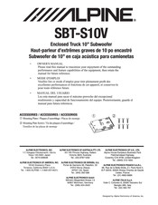 Alpine SBT-S10V Manual Del Usuario