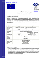 PCE Instruments FME Instrucciones De Uso