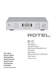 Rotel RT-12 Manual De Instrucciones