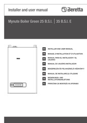 Beretta Mynute Boiler Green 35 B.S.I. E Manual De Instalador Y Usuario