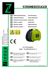 Zipper ZI-STE1000IV Manual De Instrucciones