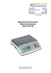 PCE Instruments PCE-TB Serie Manual De Instrucciones