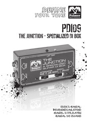 Palmer PDI09 The Junction DI box Manual De Usuario