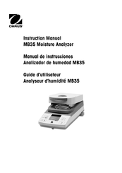 OHAUS MB35 Manual De Instrucciones
