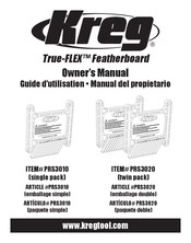 Kreg Tool True-FLEX PRS3010 Manual Del Propietário