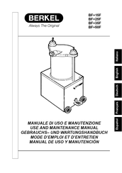 Berkel BF+25F Manual De Uso Y Manutención