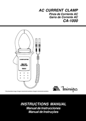 Minipa CA-1000 Manual De Instrucciones