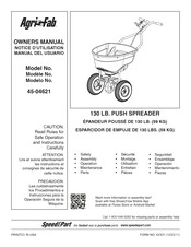 SpeedEPart Agri-Fab 45-04621 Manual Del Usuario