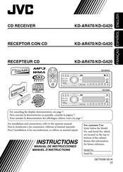 JVC KD-G420 Manual De Instrucciones