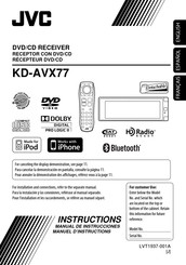 JVC EXAD KD-AVX77 Manual De Instrucciones