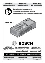 Bosch GLM 100 C Instrucciones De Funcionamiento