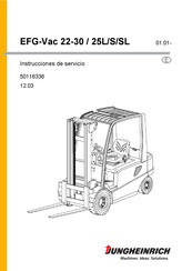 Jungheinrich EFG-Vac 25 Instrucciones De Servicio