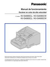 Panasonic KV-S4065CL Manual De Funcionamiento