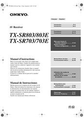 Onkyo TX-SR703 Manual De Instrucciones