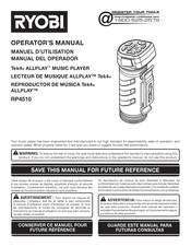 Ryobi RP4510 Manual Del Operador