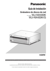 Panasonic WJ-NX400K/G Manual De Instrucciones