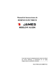 James HJ-23DK Manual De Instrucciones