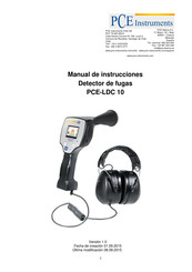 PCE Instruments PCE-LDC 10 Manual De Instrucciones