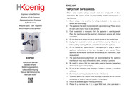 Hkoenig EXP350 Manual De Instrucciones