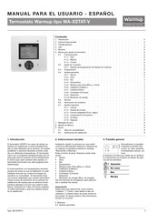 Warmup WA-XSTAT-V Manual Para El Usuario