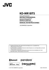 JVC KD-MR1BTS Manual De Instrucciones