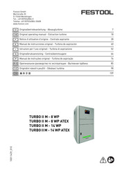 Festool TURBO II M - 8 WP Manual De Instrucciones