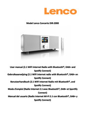 Lenco Concerto DIR-2000 Manual Del Usuario