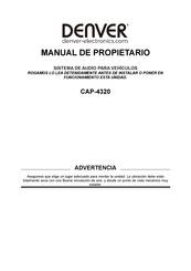 Denver CAP-4320 Manual De Propietario