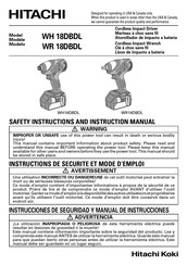 Hitachi WR 18DBDL Manual De Instrucciones