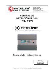 Notifier SENSITRON GALILEO MULTISCAN GMTSLB 2 Manual De Instrucciones