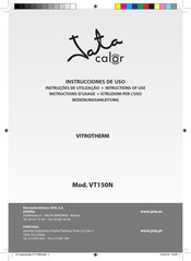 Jata calor VITROTHERM VT150N Instrucciones De Uso
