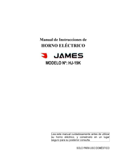 James HJ-19K Manual De Instrucciones