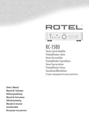 Rotel RC-1580 Manual De Instrucciones