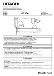 Hitachi Koki NP 35AM Instrucciones Y Manual De Seguridad