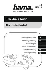 Hama FreeStereo Twins Instrucciones De Uso