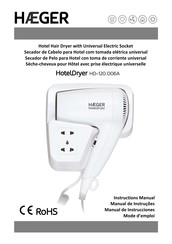 HAEGER HotelDryer HD-120.006A Manual De Instrucciones