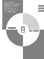 Olympus m:robe MR-100 Manual Del Usuario