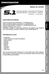 Thrustmaster 5.1 Sound System Manual Del Usuario