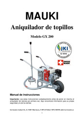 Mauki GX 200 Manual De Instrucciones