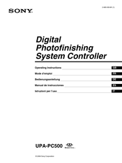 Sony UPA-PC500 Manual De Instrucciones