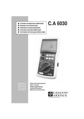 Chauvin Arnoux C.A 6030 Manual De Instrucciones