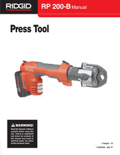 RIDGID RP 200-B Manual De Instrucciones