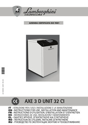 Lamborghini Caloreclima AXE 3 D UNIT 32 CI Instrucciones De Uso
