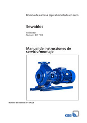 KSB Sewabloc Manual De Instrucciones De Servicio/Montaje