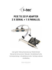 i-tec PCE2S1P Manual De Instrucciones